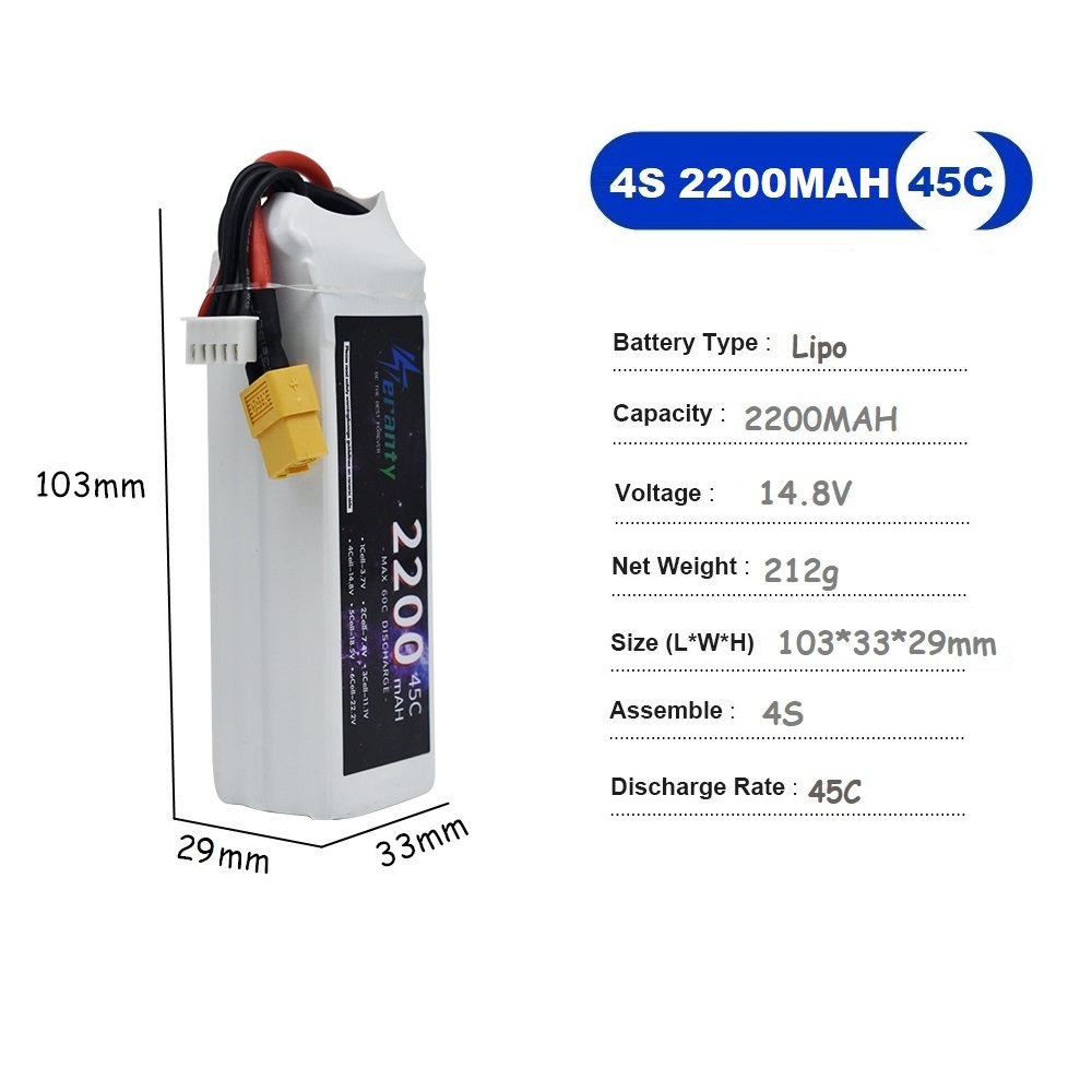 4S LiPo Batterie 14,8 V 1500 m – Drone Battery 3S Bewertung und Preis