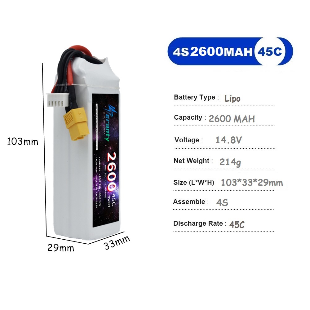 4S LiPo Batterie 14,8 V 1500 m – Drone Battery 3S Bewertung und Preis