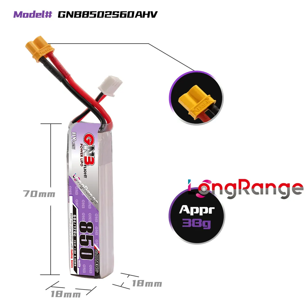 GAONENG GNB LiPo-Akku 850 mAh  – Drone Battery 3S Bewertung und Preis
