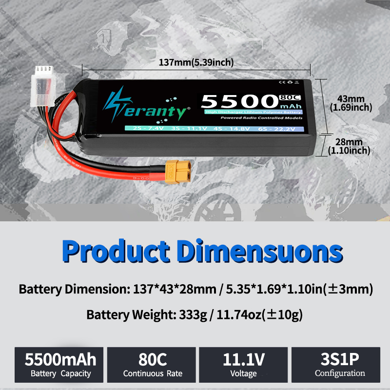1/2 Stück TERANTY 3S Lipo-Akku – Drone Battery 3S Bewertung und Preis